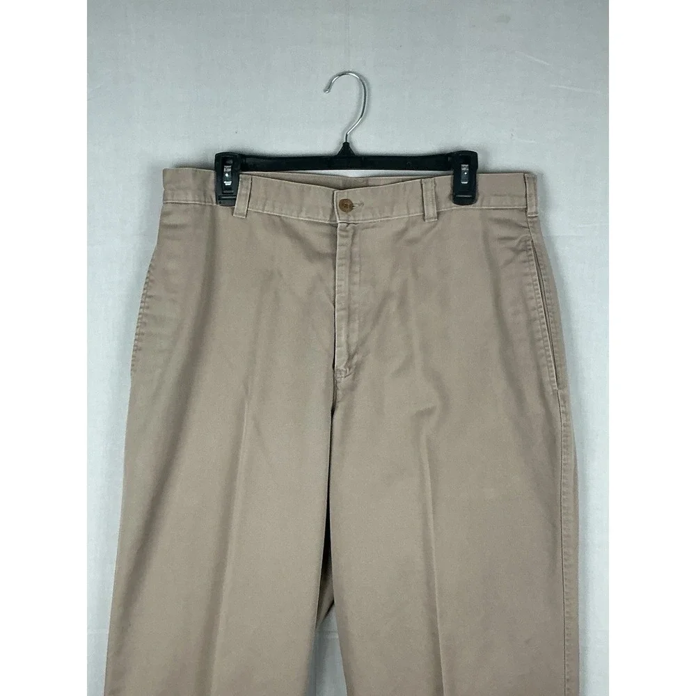 Levis Classic Farah Khaki Pants Mens 36x32 Beige Straight Leg Y2K
